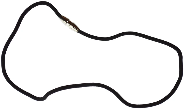 Main image of Magnetic Breakaway Lanyard 32" Solid Black 2 mm Thick Multiple Purpose Lanyard