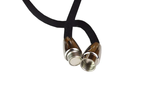 Alt view image 6 of 6 - Magnetic Breakaway Lanyard 32" Solid Black 2 mm Thick Multiple Purpose Lanyard