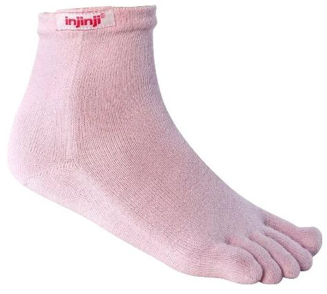 Main image of Injinji Performance Mini Crew Original Weight Running Socks - Pink - Large