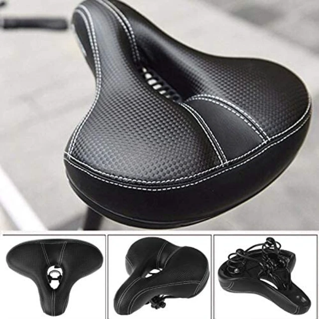 Alt view image 2 of 6 - Wide Soft Bike Saddle Seat Waterproof Cushion for Men Women Bicycle