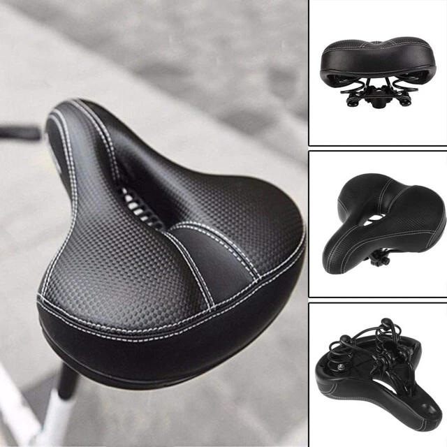 Alt view image 3 of 6 - Wide Soft Bike Saddle Seat Waterproof Cushion for Men Women Bicycle