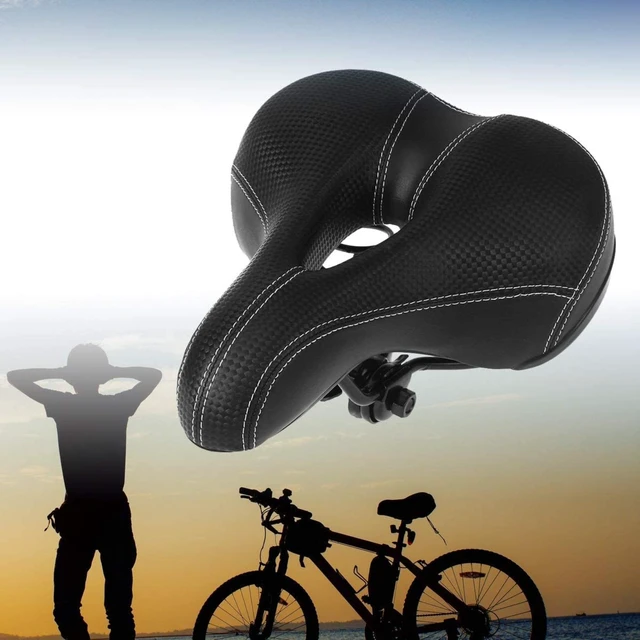 Alt view image 4 of 6 - Wide Soft Bike Saddle Seat Waterproof Cushion for Men Women Bicycle