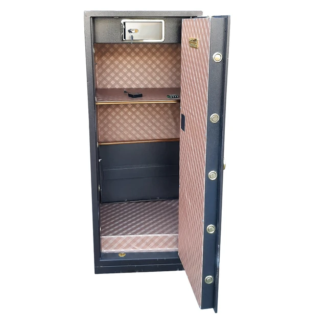 Alt view image 4 of 7 - Gun Rifle Jewelry Safe Cabinet Box w/EA Digital Electronic Lock Firearm Storage