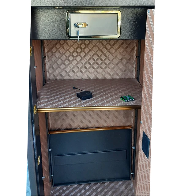 Alt view image 6 of 7 - Gun Rifle Jewelry Safe Cabinet Box w/EA Digital Electronic Lock Firearm Storage