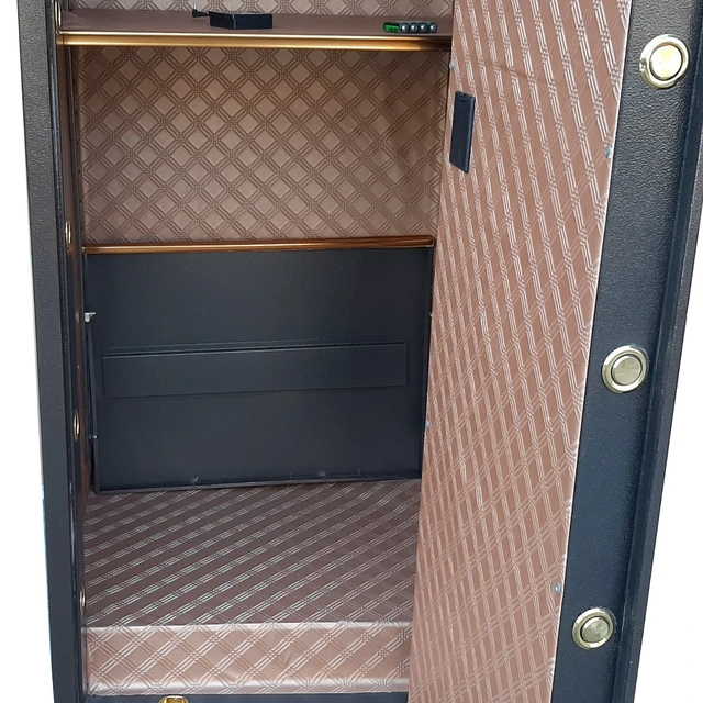Alt view image 5 of 7 - Gun Rifle Jewelry Safe Cabinet Box w/EA Digital Electronic Lock Firearm Storage