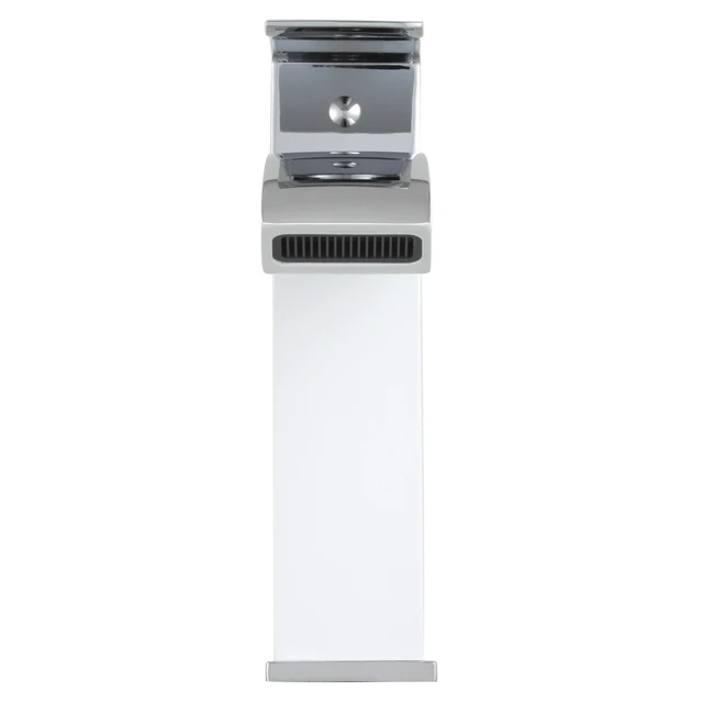 Alt view image 3 of 4 - Eisen Home 6" Single Hole Single Handle Kitchen Sink Faucet White Polished Chrom