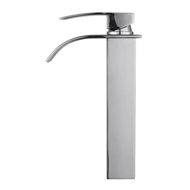 Alt view image 2 of 4 - Eisen Home Raina 10" Vessel Sink Single Handle Bathroom Faucet Polished Chrome