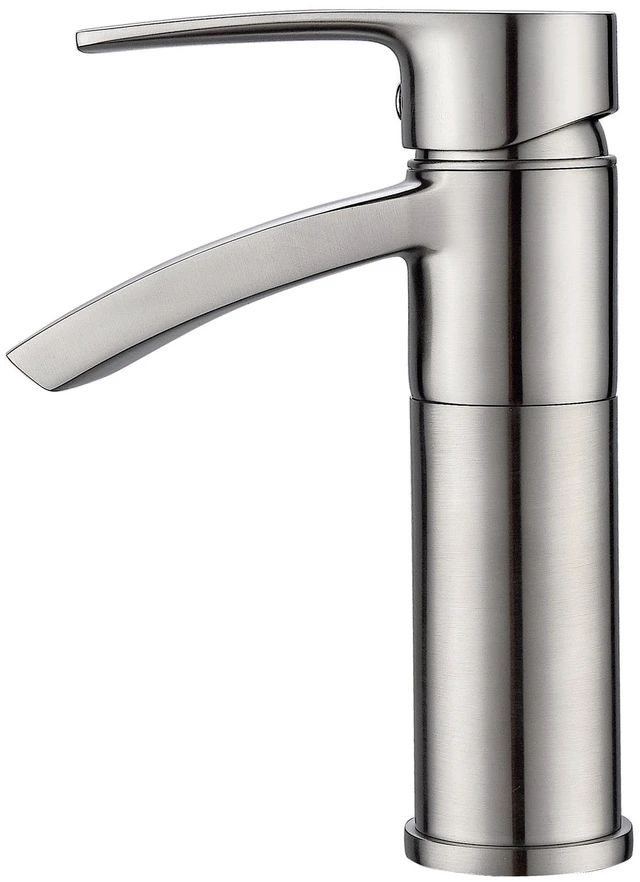 Alt view image 2 of 4 - Eisen Home Ariana Kitchen Sink Faucet Single Hole Brushed Nickel DF13301 New