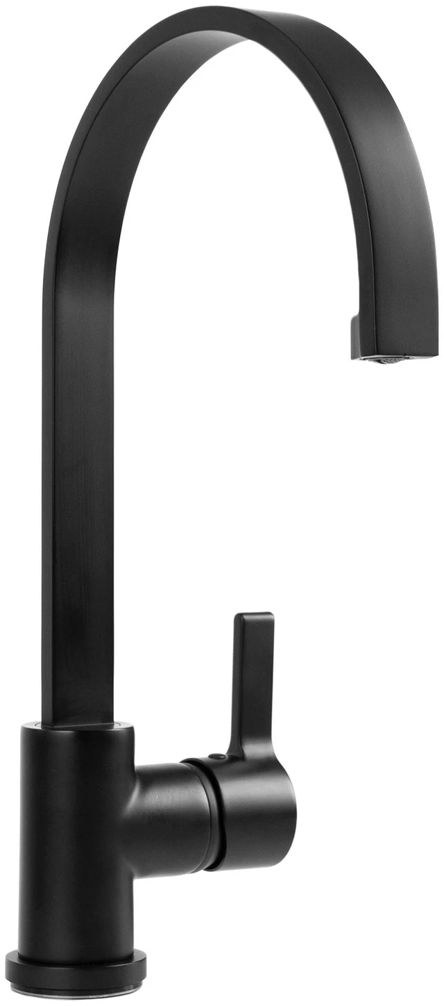 Main image of Eisen Home Coral 16" Swivel Solid Brass Matte Black Single Handle Kitchen Faucet