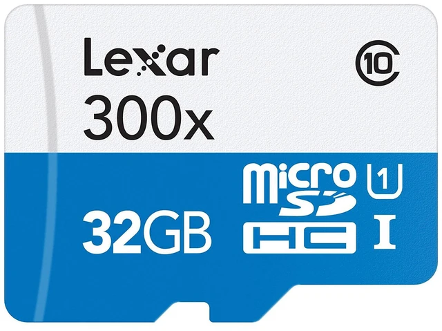 Alt view image 2 of 2 - (10-Pack) Lexar 32GB High-Performance 300x Class 10 microSDHC UHS-I Memory Card