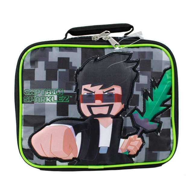 Alt view image 2 of 2 - Captain Sparklez Tube Heroes Digi Duo 9.5" Insulated Lunch Box Bag Kids School