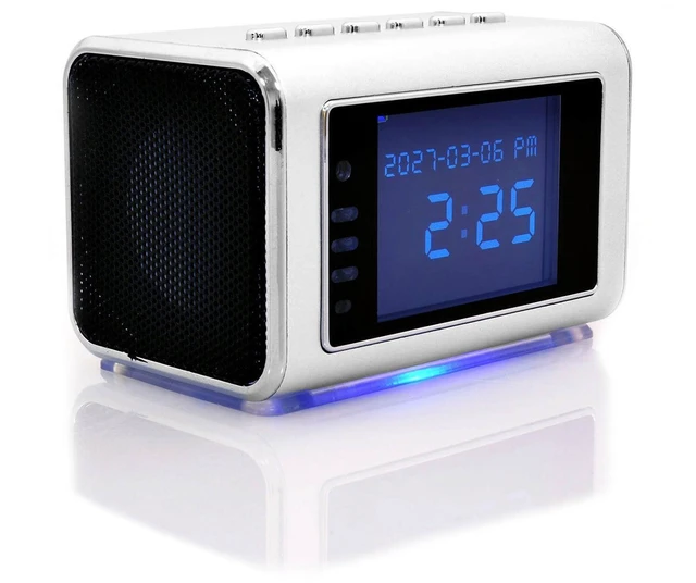 Main image of Foscam Clock Radio Hidden Surveillance Video Night Vision Security Camera FHC51