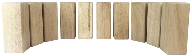 Alt view image 4 of 7 - Kubb Game Premium Set Outdoor Backyard Tossing Game Wooden Set with Carrying Bag