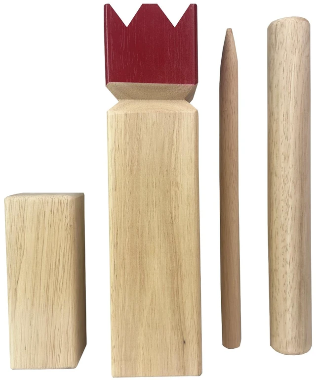 Alt view image 7 of 7 - Kubb Game Premium Set Outdoor Backyard Tossing Game Wooden Set with Carrying Bag