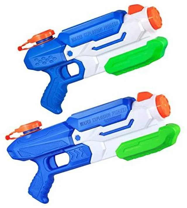 Alt view image 5 of 7 - Water Guns Kids 2 Pack , Small and Large, Super Water Blaster Soaker Long Range