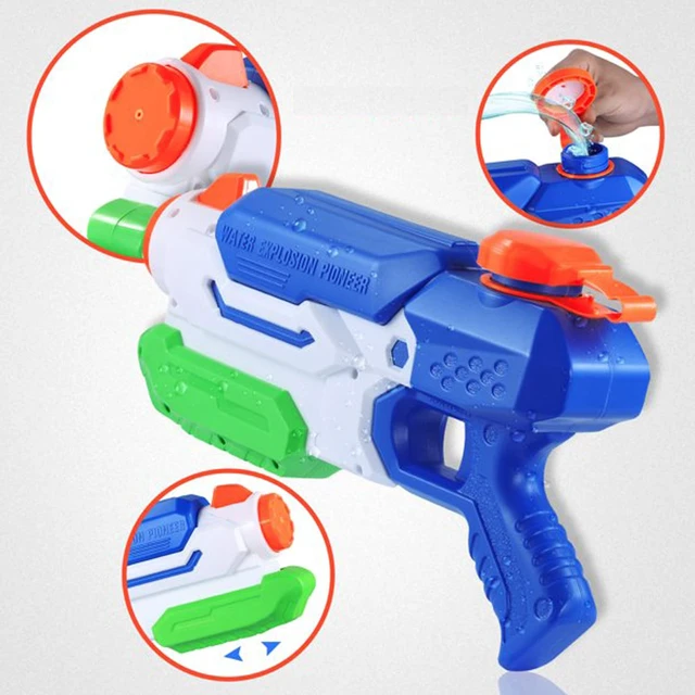 Alt view image 7 of 7 - Water Guns Kids 2 Pack , Small and Large, Super Water Blaster Soaker Long Range