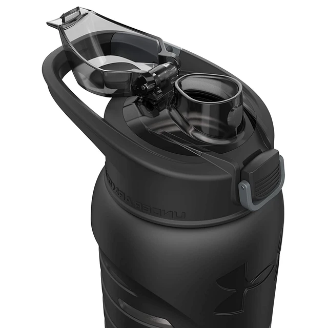 Alt view image 5 of 7 - Dominate Stainless Steel Water Bottle, 24oz, Silicon Body Grip, Vacuum Insulated, Leak Proof - Red - Small to Light Scratches