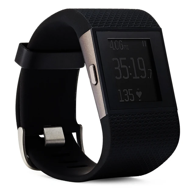 Alt view image 4 of 4 - Fitbit Surge Bluetooth Heart Rate Activity Fitness GPS Super Watch Black Small