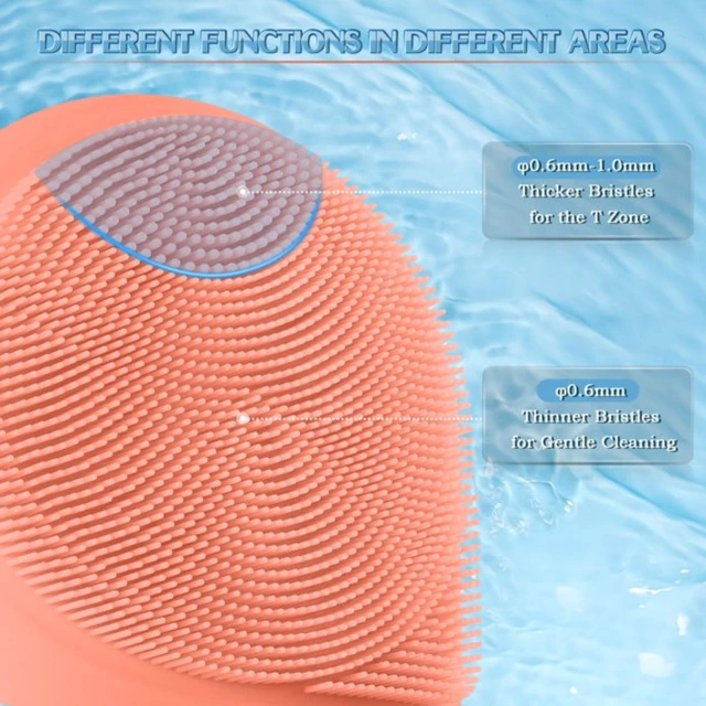 Alt view image 2 of 7 - Silicone Facial Cleansing Brush Face Scrubber Exfoliating Exfoliator Skin Care