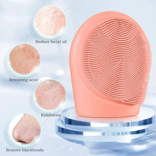Alt view image 3 of 7 - Silicone Facial Cleansing Brush Face Scrubber Exfoliating Exfoliator Skin Care