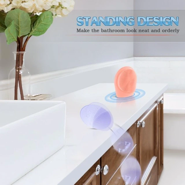 Alt view image 5 of 7 - Silicone Facial Cleansing Brush Face Scrubber Exfoliating Exfoliator Skin Care
