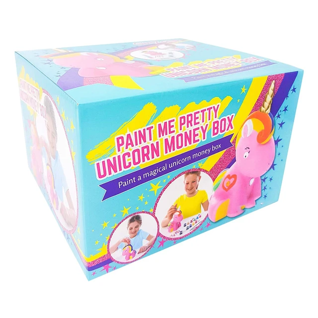 Alt view image 5 of 6 - Paint Your Own Unicorn Ceramic Piggy Bank DIY Art Craft Kit for Girls Ages 3-10
