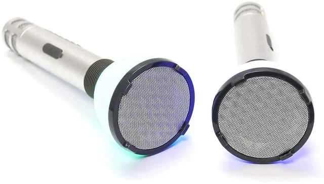 Alt view image 2 of 5 - 2 PCS Singing Machine SMM478 Bluetooth Wireless Karaoke Handheld Mic w/ Speaker