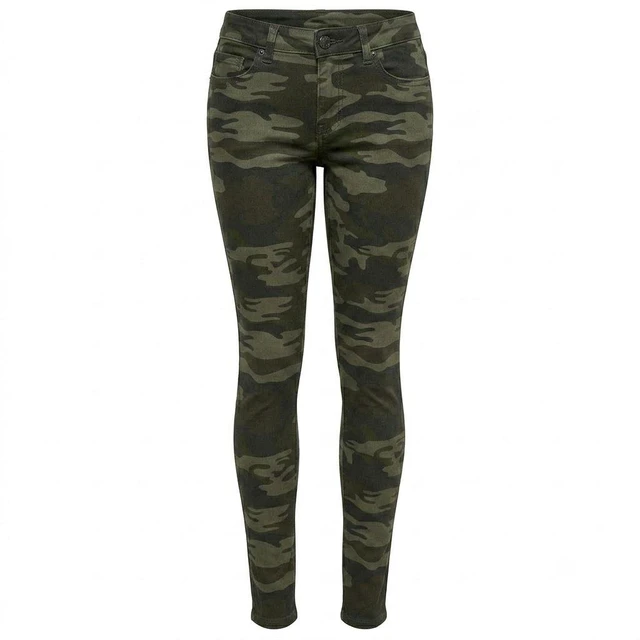 Main image of La Bijou 611S Ultra Stretch Skinny Pants Jeggings for Women Juniors - Army, L