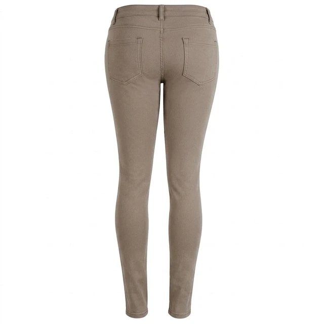 Alt view image 2 of 2 - La Bijou 611S Ultra Stretch Skinny Pants Jeggings for Women Juniors, Cocoa, M
