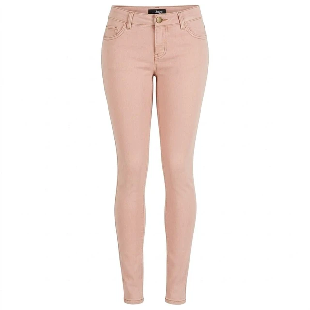 Main image of La Bijou 611S Ultra Stretch Skinny Pants Jeggings for Women Juniors, Mauve, L