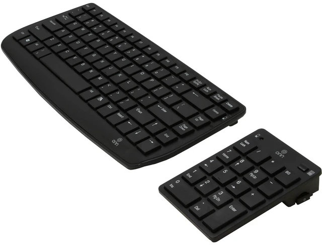 Main image of Onn 2.4GHz 87-Key Wireless Keyboard & 18-Key Keypad w/ USB Receiver - Black