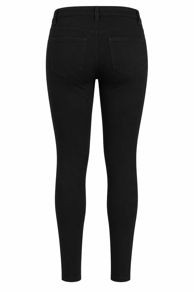 Alt view image 2 of 2 - La Bijou 611 Ultra Stretch Slim Fit Pants Jeggings for Women Juniors, Black, S