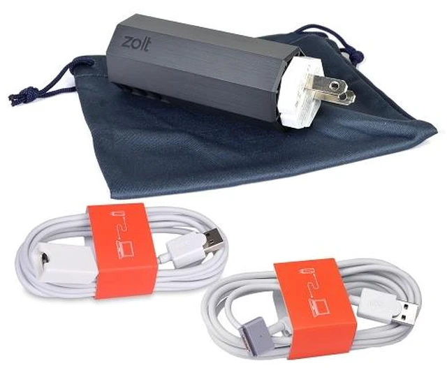 Alt view image 2 of 7 - Zolt 70W Portable Laptop AC Charger Plus Kit w/ MagSafe 2 Cable & USB Cable