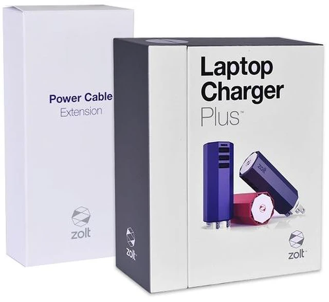 Alt view image 7 of 7 - Zolt 70W Portable Laptop AC Charger Plus Kit w/ MagSafe 2 Cable & USB Cable