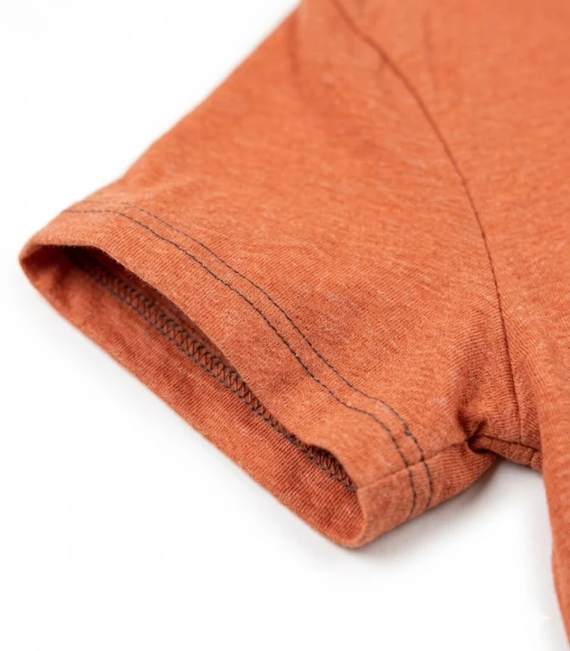 Alt view image 3 of 3 - Von Dutch Men's "Genuine Brand" Short Sleeve Crew Neck T-Shirt Dark Orange, S,