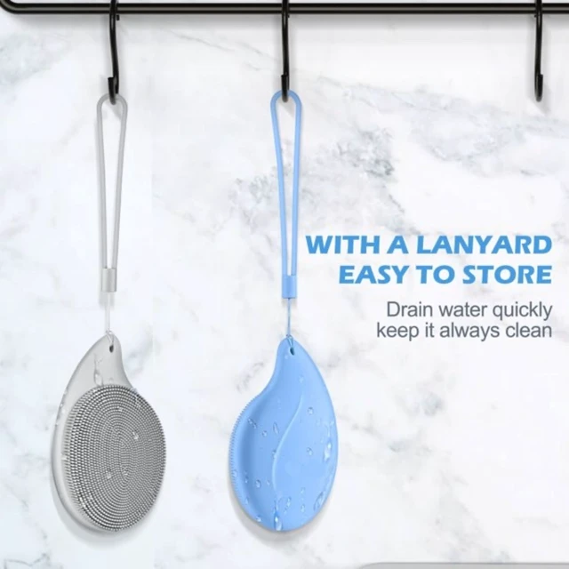 Alt view image 2 of 7 - 2 PCS Soft Silicone Face Cleansing Massaging Scrubber Brush with Storage Case