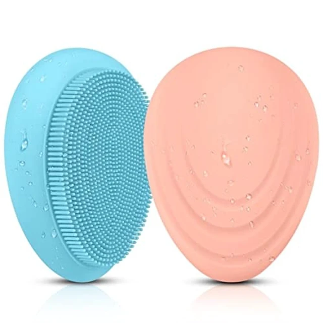Alt view image 5 of 7 - 2pcs Silicone Facial Cleansing Soft Massaging Brush Face Massager & Storage Case