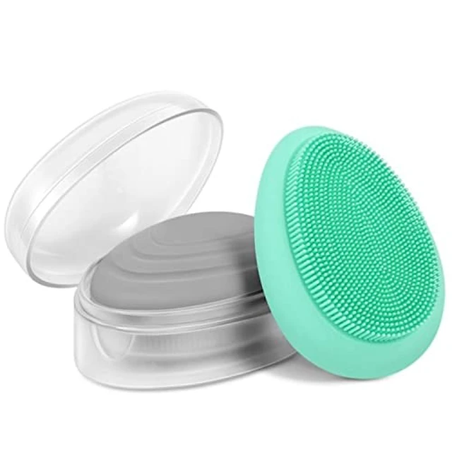 Alt view image 5 of 7 - 2pcs Silicone Facial Cleansing Soft Massaging Brush Face Massager & Storage Case