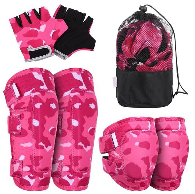 Main image of 6Pcs Kids Elbow Knee Gloves Safety Protective Roller Skate Cycling Bike Gear Set