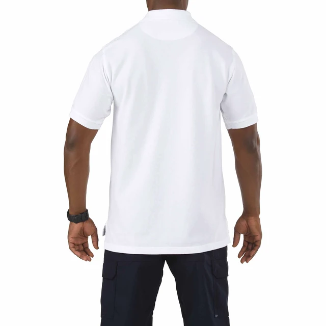 Alt view image 2 of 2 - 5.11 Men's Professional S/S Three Button Cotton Polo Shirt 41060 White XS
