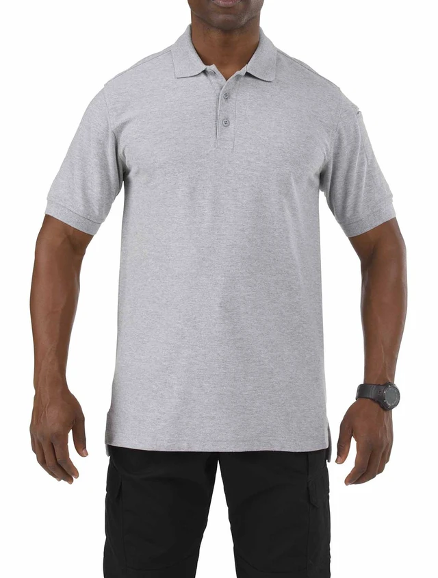 Main image of 5.11 Men's Professional S/S 3 Button Cotton Polo Shirt 41060 Heather Gray XL