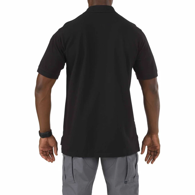 Alt view image 2 of 2 - 5.11 Men's Professional S/S Three Button Cotton Polo Shirt 41060 Black XXL