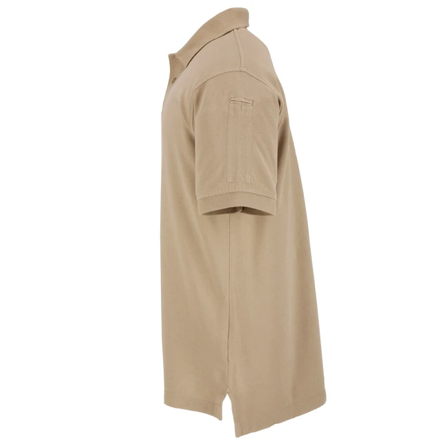 Alt view image 3 of 4 - 5.11 Men's Professional S/S Three Button Cotton Polo Shirt 41060 Silver Tan XS