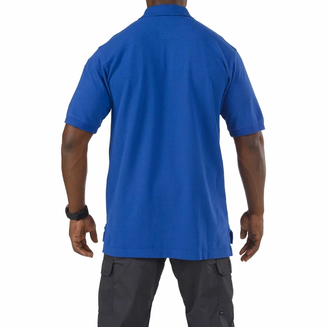 Alt view image 2 of 2 - 5.11 Men's Professional S/S Three Button Cotton Polo Shirt 41060 Academy Blue S