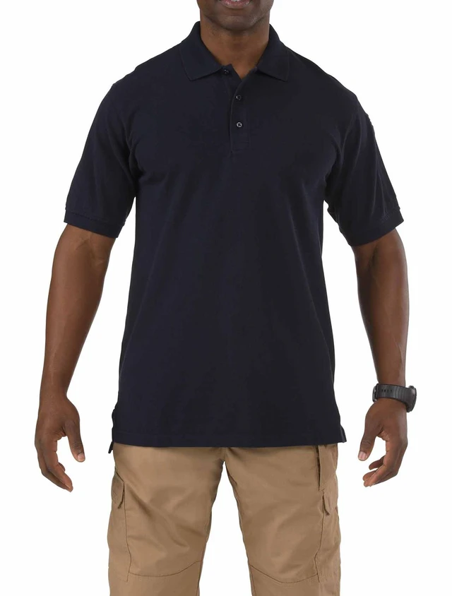 Main image of 5.11 Men's Professional S/S Three Button Cotton Polo Shirt 41060 Dark Navy XS