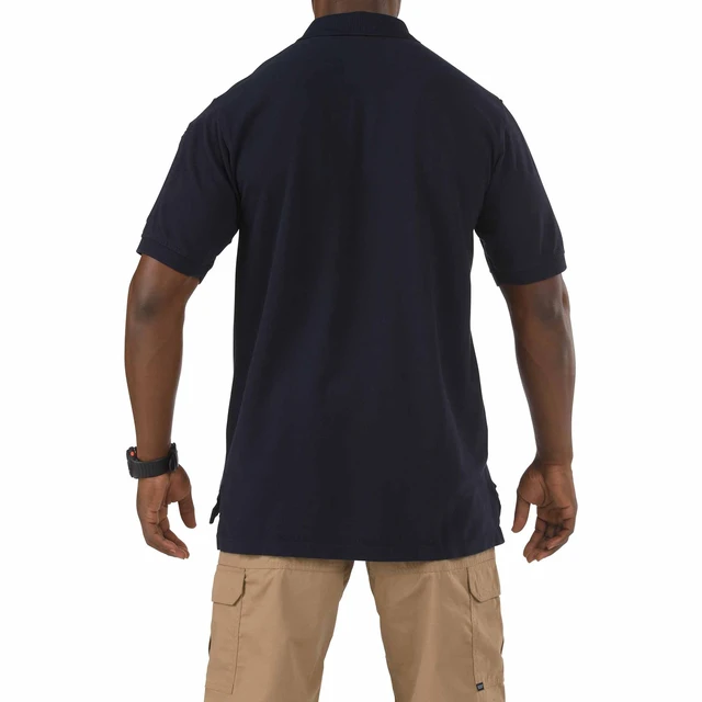 Alt view image 2 of 2 - 5.11 Men's Professional S/S Three Button Cotton Polo Shirt 41060 Dark Navy XS
