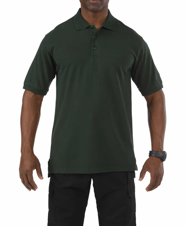 Main image of 5.11 Men's Professional S/S Three Button Cotton Polo Shirt 41060 LE Green M