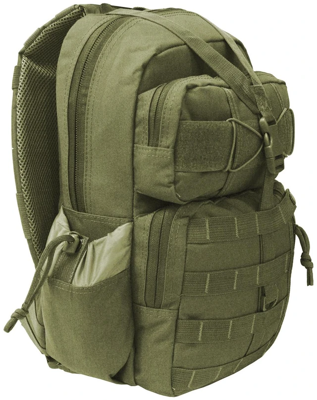 Main image of Every Day Carry Tactical Sling Day Pack MOLLE Hydration Ready Hiking BackPack - Olive Drab Green