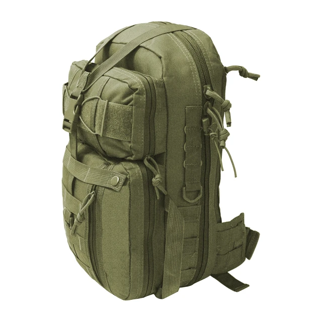 Alt view image 2 of 4 - Every Day Carry Tactical Sling Day Pack MOLLE Hydration Ready Hiking BackPack - Olive Drab Green