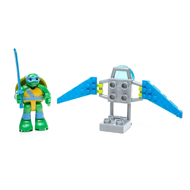 Alt view image 2 of 4 - Mega Construx Teenage Mutant Ninja Turtles Collectible - Leo Jet Pack Figure